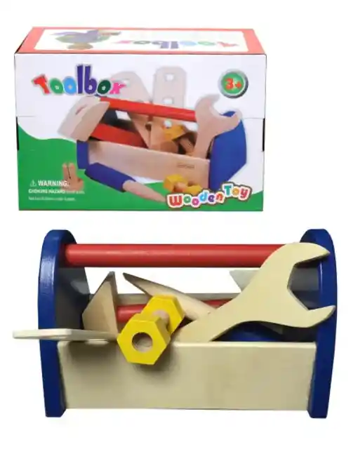 Juego Didáctico Caja De Herramientas De Madera Niños Niñas