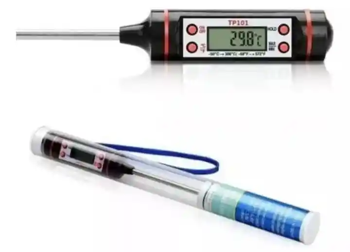 Termómetro Digital De Cocina Espeto De Acero Inoxidable, 14,5 Cm