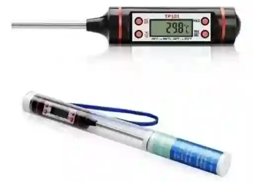 Termómetro Digital De Cocina Espeto De Acero Inoxidable, 14,5 Cm