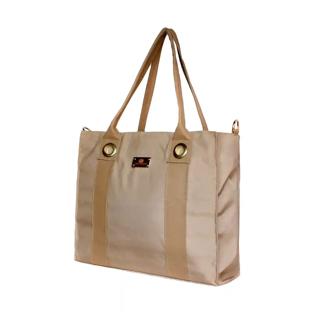 Bolso Doble Funcion De Dama Mujer Karla Chacon Tany Beige