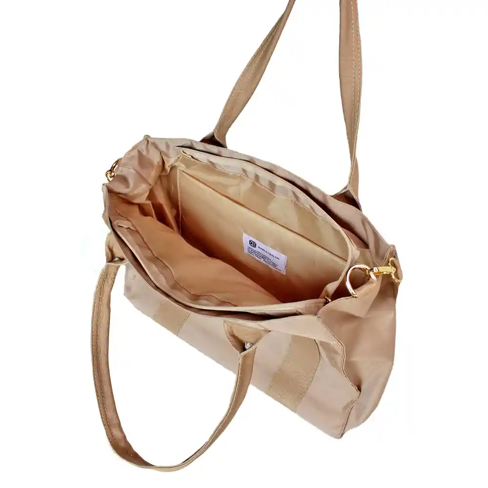 Bolso Doble Funcion De Dama Mujer Karla Chacon Tany Beige