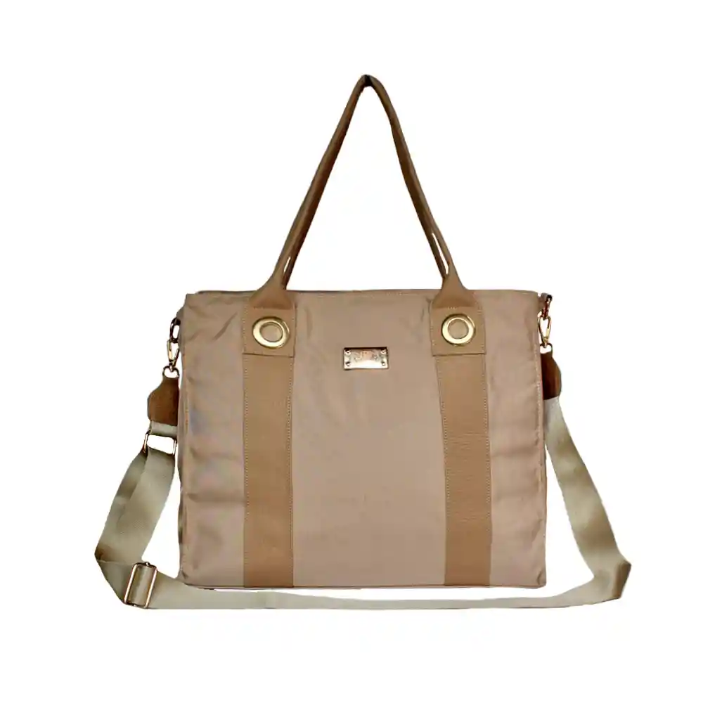 Bolso Doble Funcion De Dama Mujer Karla Chacon Tany Beige