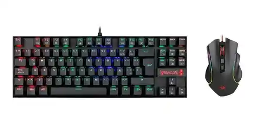 Combo Redragon Teclado/mouse K552-rgb + Diademas Gamer Redragon H120 Ares 3.5 + Pad Mouse Vsg Armagedon Vg-mp67