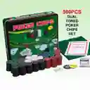Set Poker Chips 500 Pcs Cartas Juego Casino