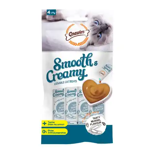 Cremas Para Gatos Sabor A Mejillon 4 Uds Cremas Tipo Churu Gnawlers