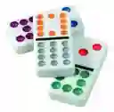 Dominó 55 Fichas A Color Doble 9 Juego De Mesa Caja Metálica