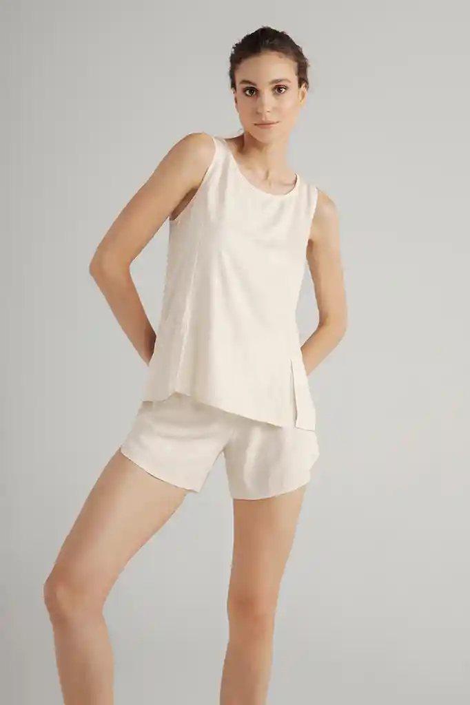 Pijama Sin Mangas Pantalon Short Para Dama Marca Options Intimate Ref 1513041