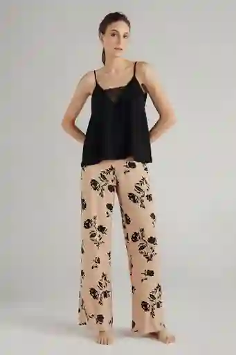 Pijama Camisa Tiritas Pantalon Largo Para Dama Marca Options Intimate Ref 1543041