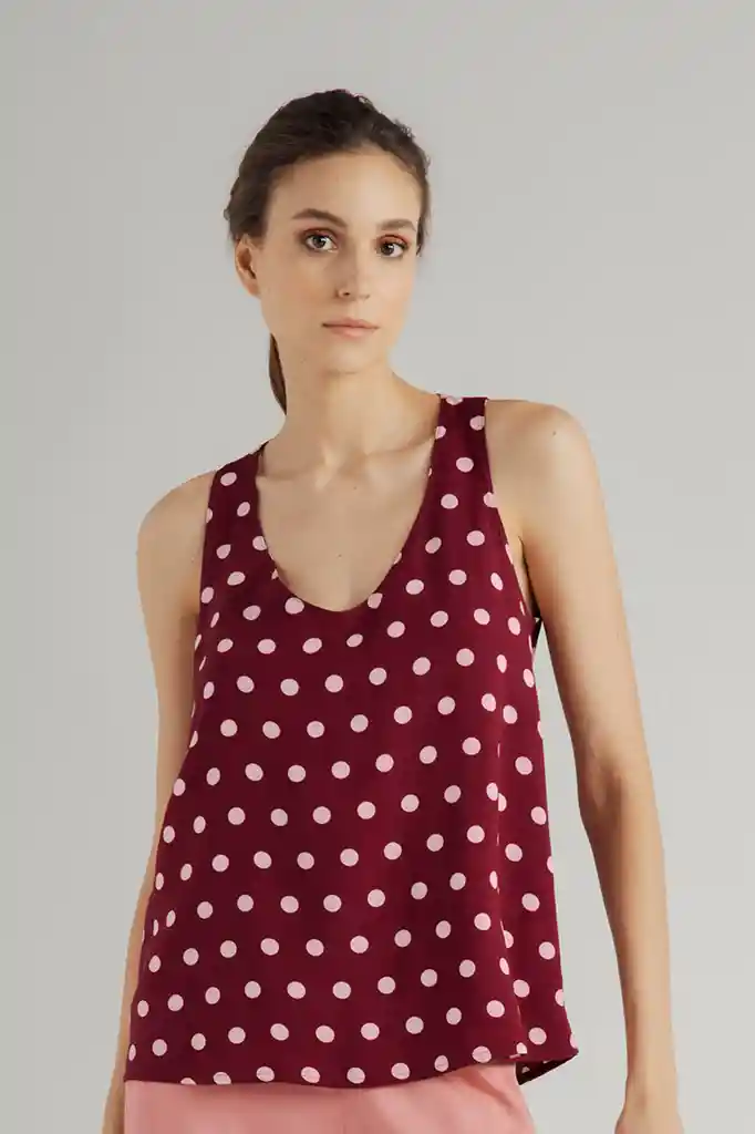 Camisa De Pijama Sin Mangas Para Dama Marca Options Intimate Ref 1846041