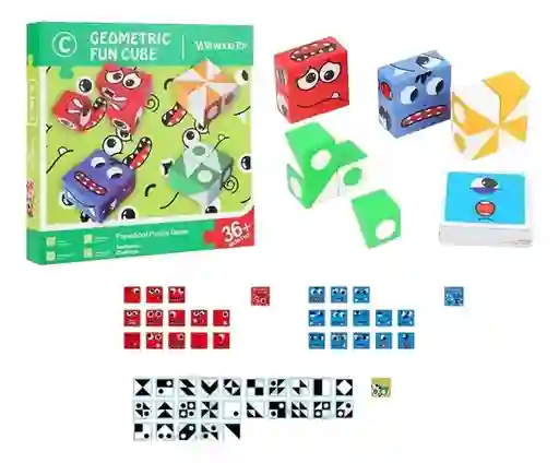 Juego Rompecabezas 3d Emociones Y Colores Niños Adultos