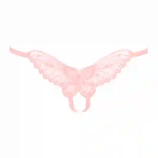 Tanga Mariposa Abierta Butterfly Crotchless Leg Avenue Rosa U