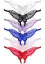 Tanga Mariposa Abierta Butterfly Crotchless Leg Avenue Rosa U