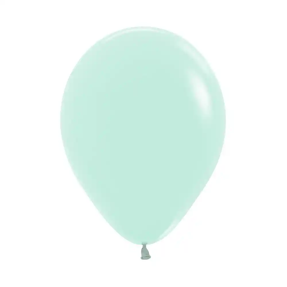 Bombas Globos R12 Pastel Mate Verde Paquete X 10 Und Sempertex