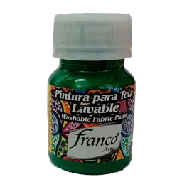 Pintura Para Tela Resistente Al Lavado 30 Cc Verde Navidad