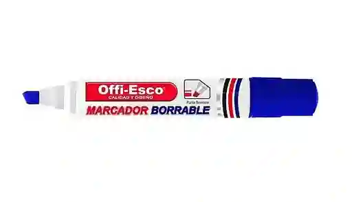 Marcador Borrable Azul Offi Esco Oe-510