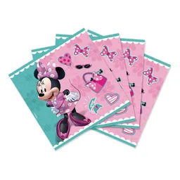 Servilleta Minnie Bowtique 13 X 13 Cm Sempertex X 16 Unidades