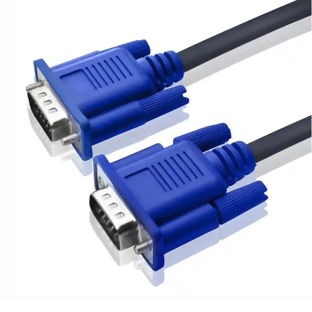 Cable Vga 1.8 Metros Azul Cable Grueso Resistente | Uso Rudo