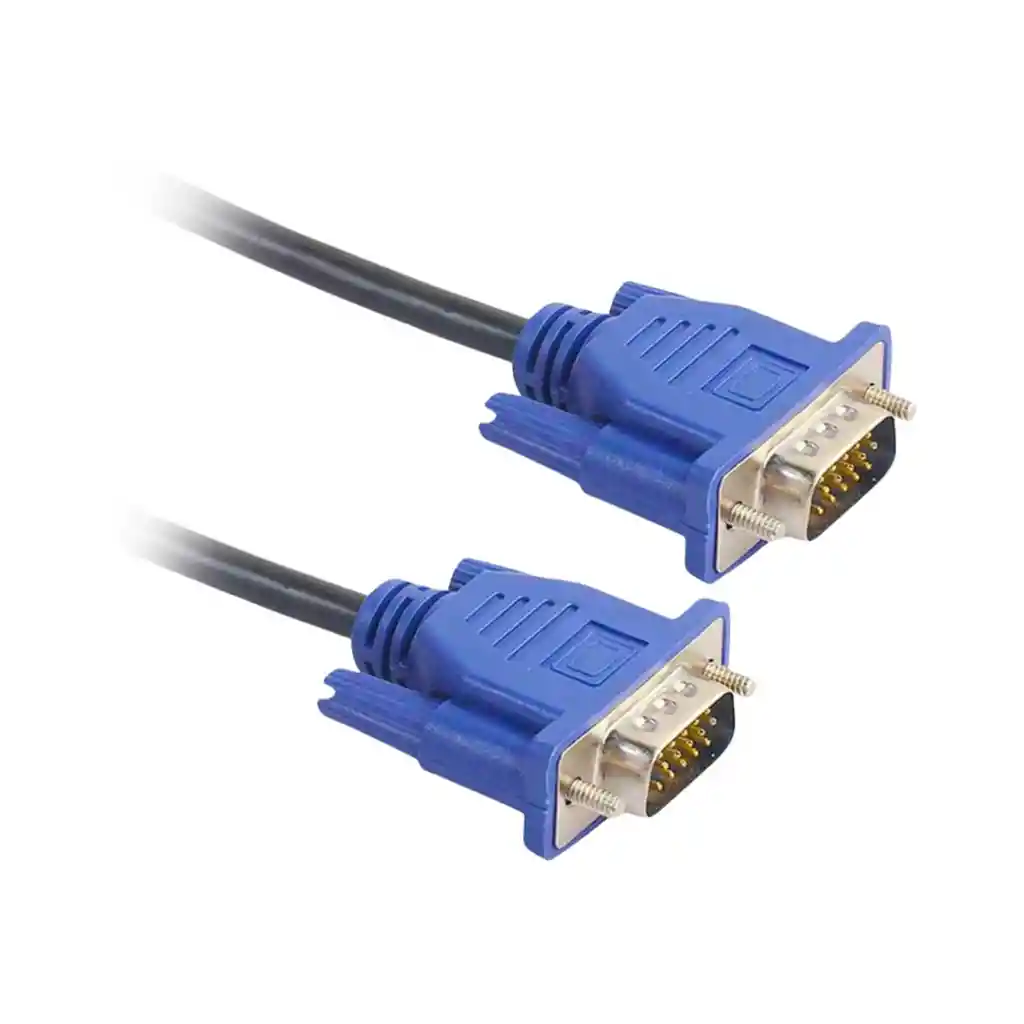 Cable Vga 1.8 Metros Azul Cable Grueso Resistente | Uso Rudo