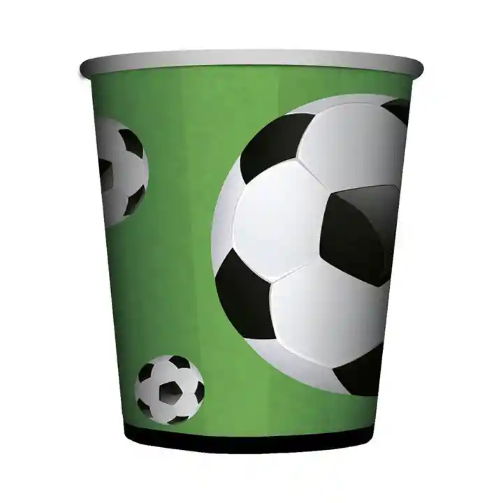 Vaso Desechable De Futbol Carton 9 Oz Sempertex X 8- Copa América