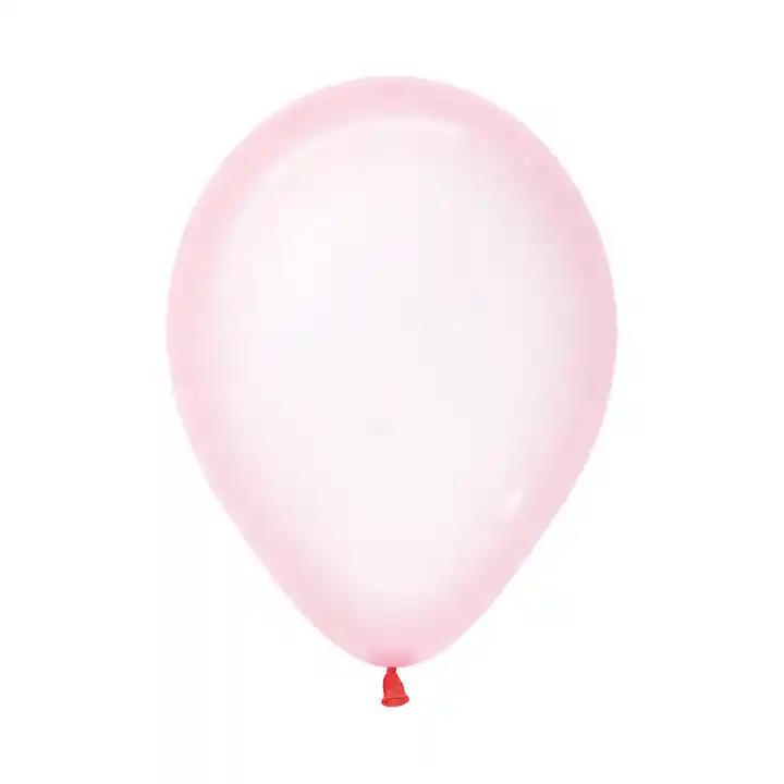 Globos R12 Cristal Pastel Rosado Paquete X 10, Semperytex