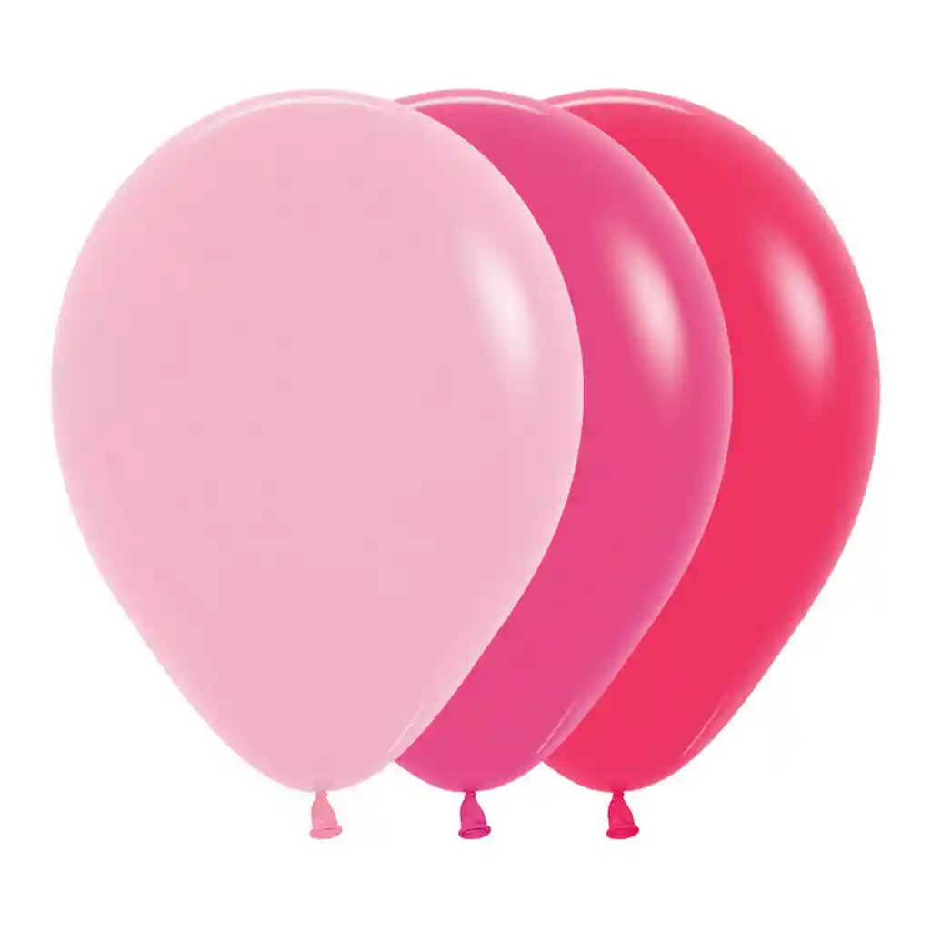 Globos R12 Surtido Rosa Silvestre Paquete X 10 Sempertex