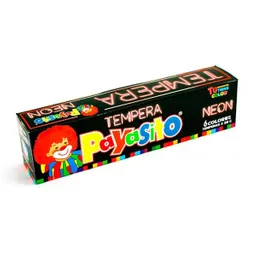 Tempera Payasito Neon 6 Colores 28gm