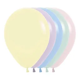 Bombas Globos R12 Pastel Mate Surtido Paquete X 10. Sempertex