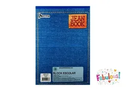 Block Jean Book Carta Cuadriculado	"block Carta Jean Book