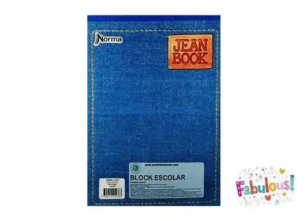 Block Jean Book Carta Cuadriculado	"block Carta Jean Book