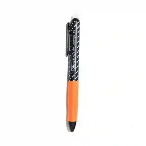 Boligrafo Semi Gel Retractil Borrable Negro Offi Esco Oe-026