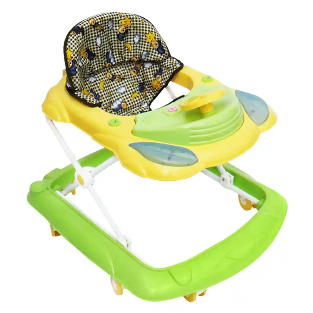 Caminador Para Bebe Buggy Plagable Musical Verde