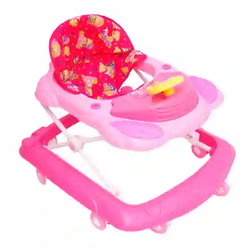 Caminador Para Bebe Buggy Plagable Musical Rosado