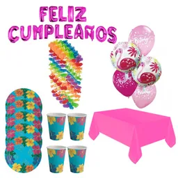 Kit De Fiesta Hawaiana Listos Para Celebrar - Cumpleaños