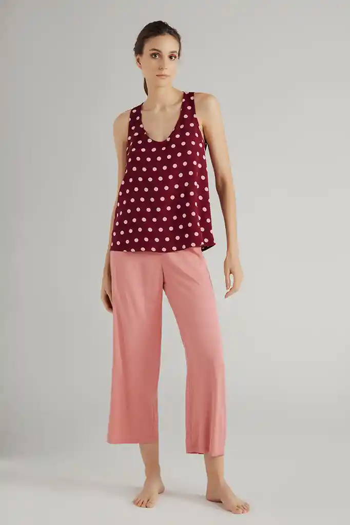 Camisa De Pijama Sin Mangas Para Dama Marca Options Intimate Ref 1846041