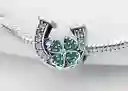 Dije Cuentas Pulseras Pandora De Plata De Ley 925 Con Forma De Trébol De Cuatro Hojas, Cuentas De La Suerte De Corazón De Circón Transparente Verde, Compatible Con Pulsera Pandora.