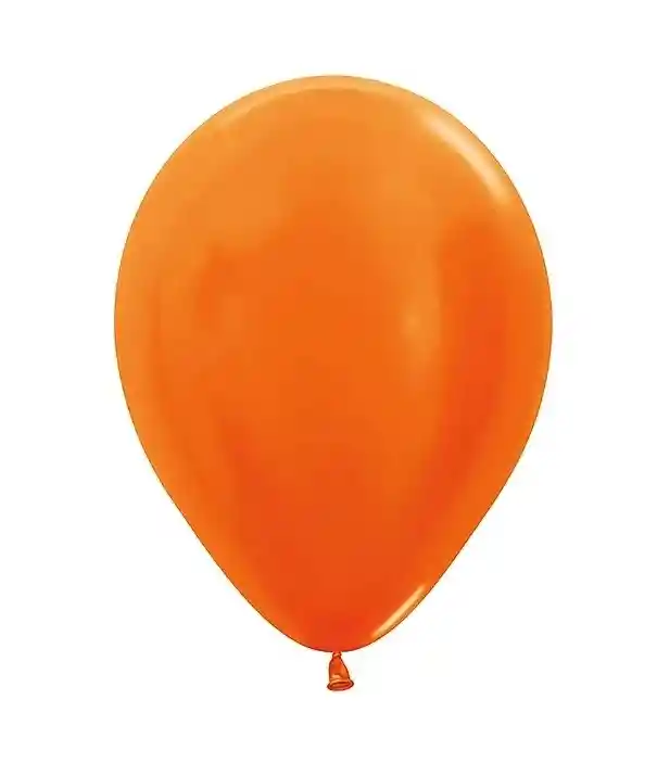 Globos R12 Metal Naranja Paquete X 10 Sempertex