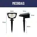 Foco Estaca Solar Jardin Led Maxwell Impermeable Luz Calida