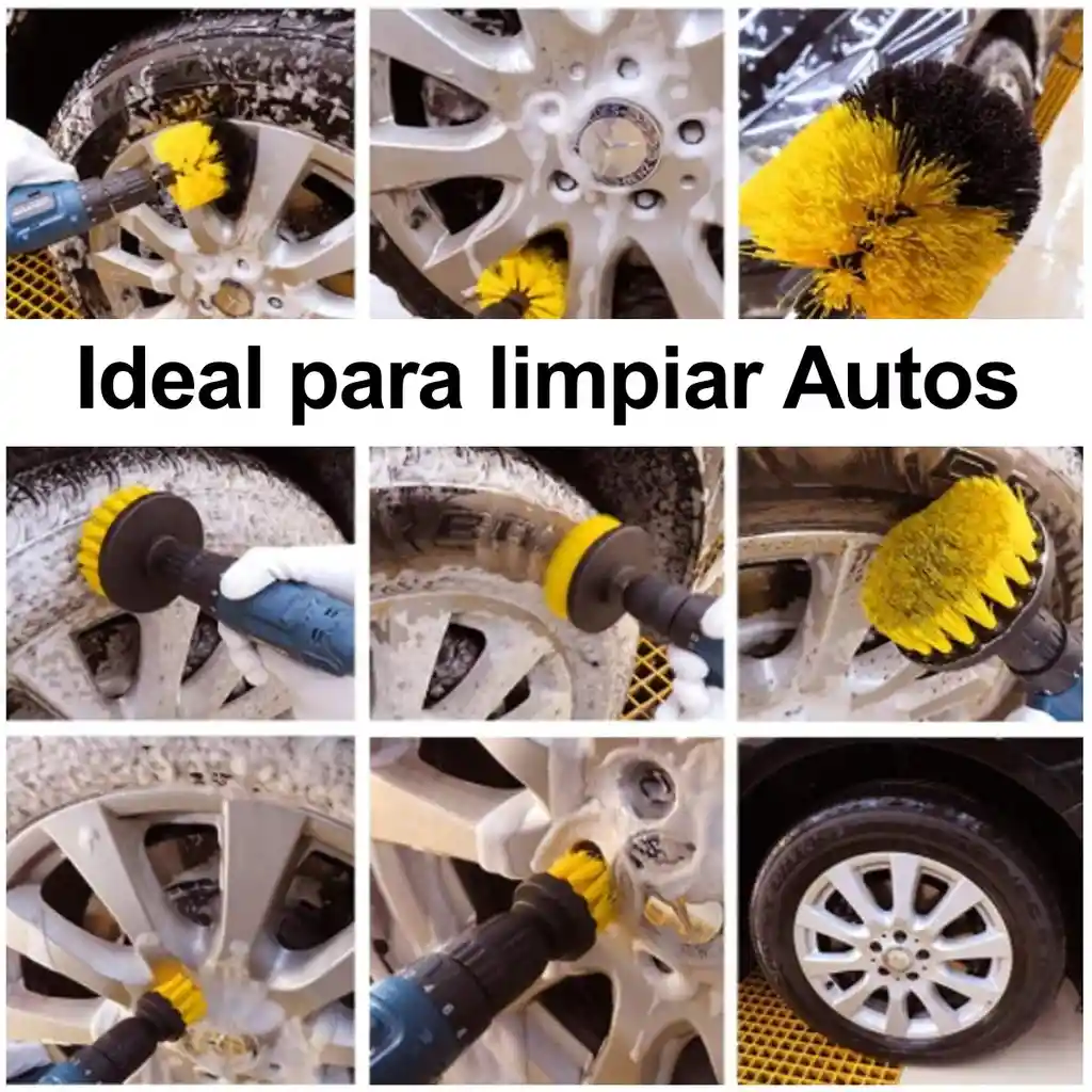 Limpieza Carro Hogar Set Cepillos Para Taladro 20 Piezas