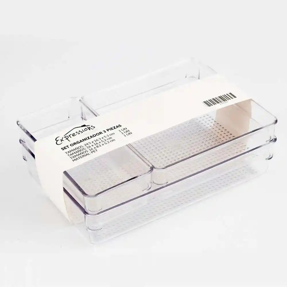 Caja Organizadora Hergrill Setx3 Transparente