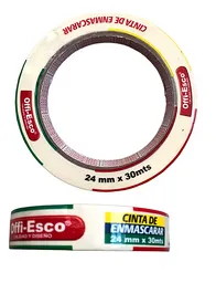 Cinta De Enmascarar Offi Esco 24mm X 30 Mt