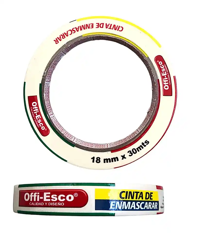 Cinta De Enmascarar Offi Esco 18mm X 30 Mt