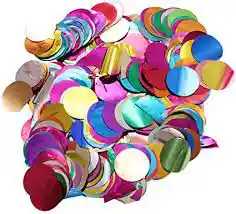 Confeti Metalizado Redondo Multicolor