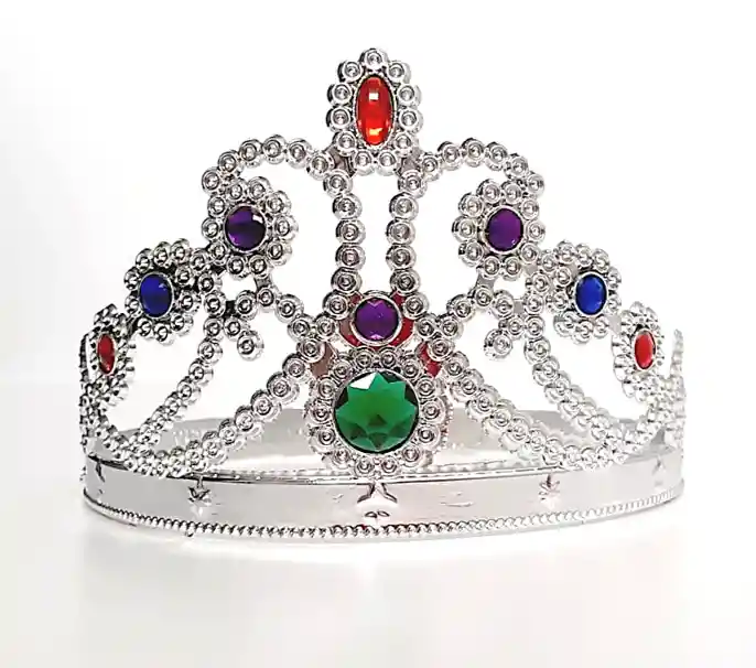 Corona Princesa Flexible Ajustable Plateada