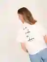 Camiseta la Vida es Ahora Marfil L