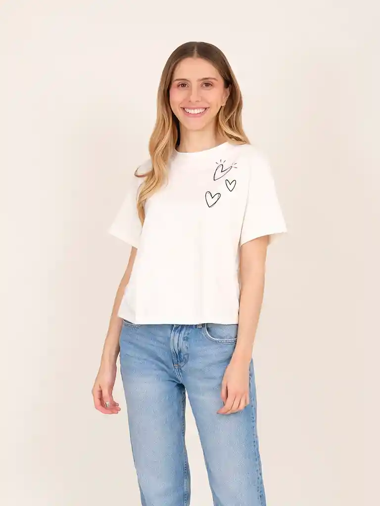 Camiseta la Vida es Ahora Marfil L