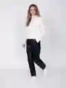 Pantalón Efecto Piel Negro XXL