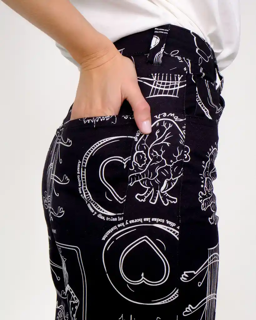 Pantalón Love Story Negro 36