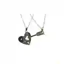 Set X2 Cadenas Para Parejas Dije Cupido + Estuche En Acero Inx