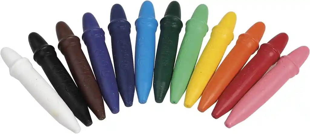 Mis Primeros Crayones Set 12 Unidades Ergonómicos Niño Niñas