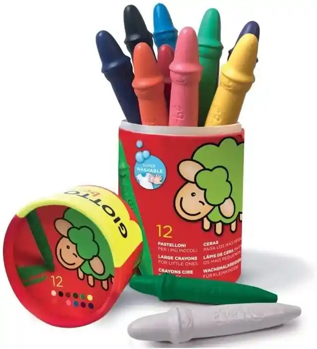 Mis Primeros Crayones Set 12 Unidades Ergonómicos Niño Niñas